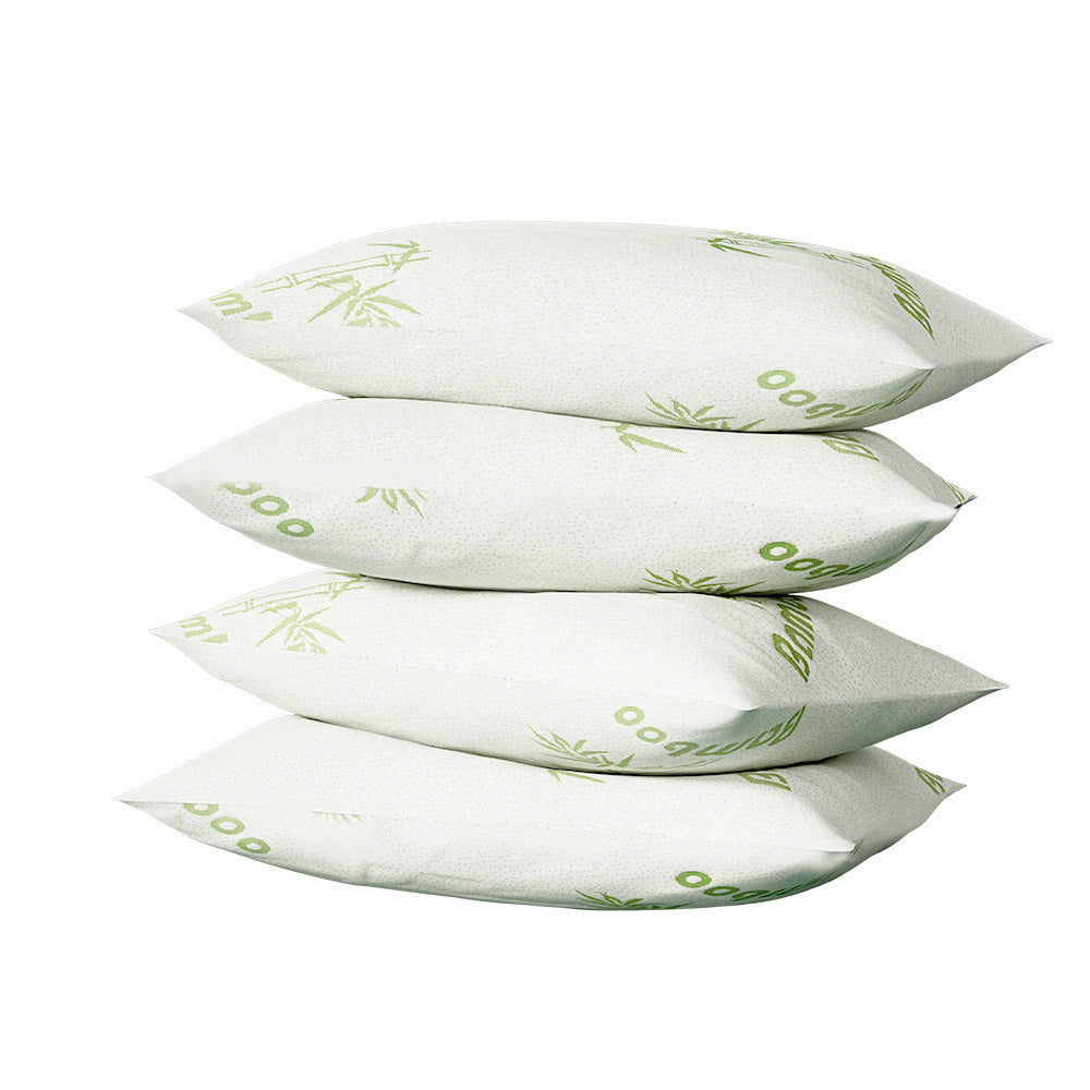 Giselle Bedding 4 Pack Bamboo Pillow Family Hotel 7