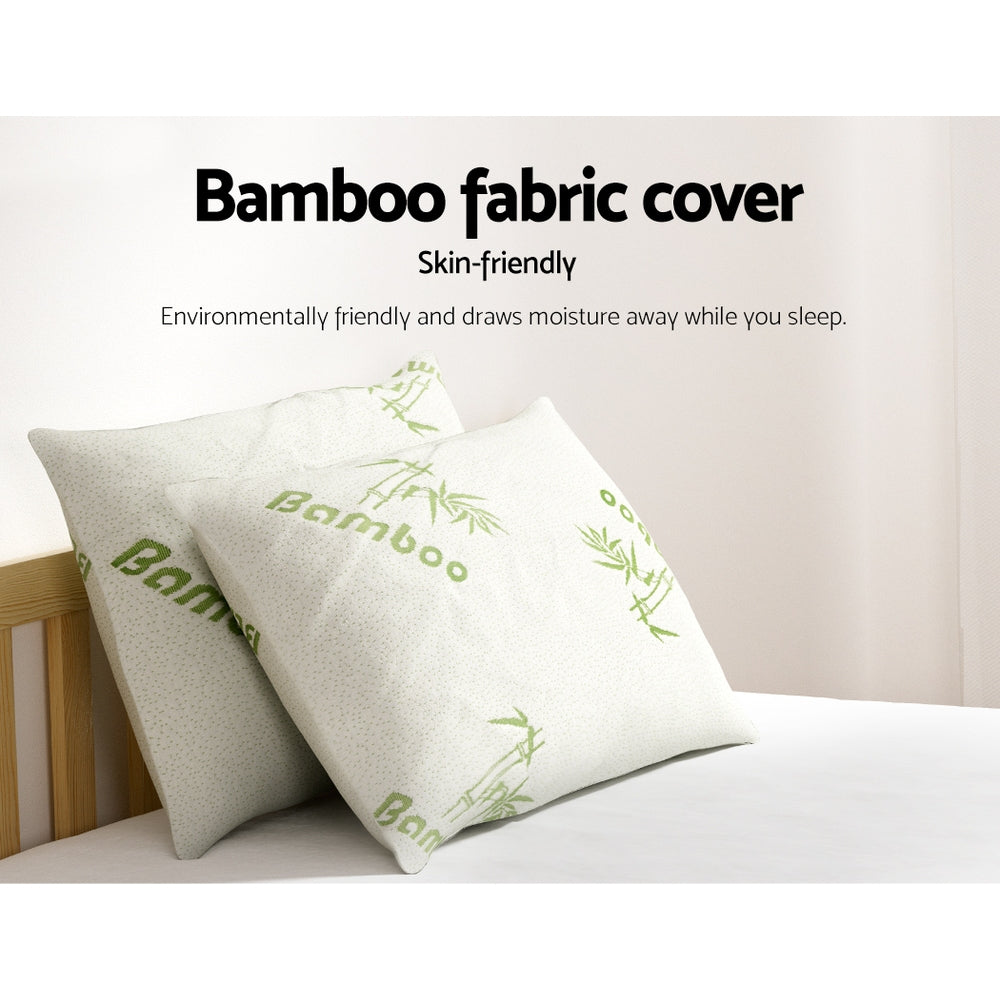 Giselle Bedding 4 Pack Bamboo Pillow Family Hotel 6