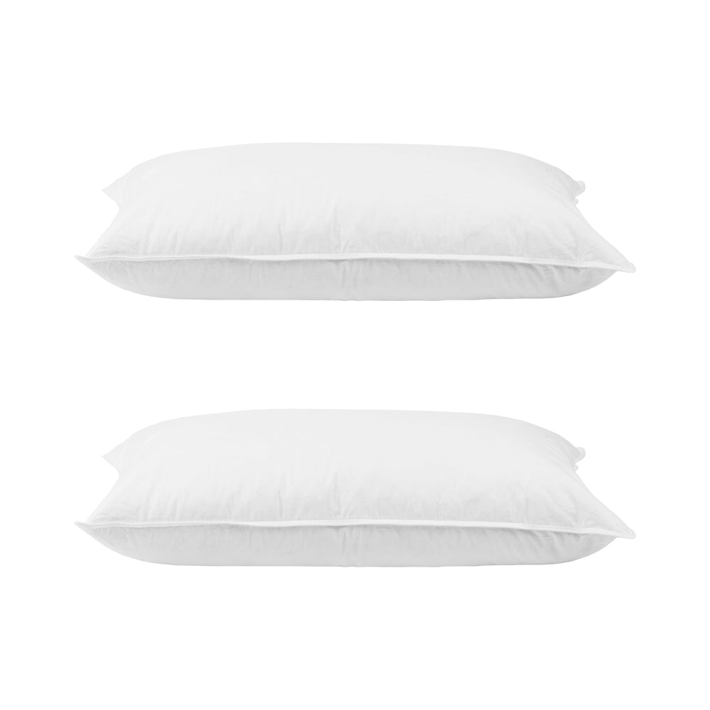 Giselle Bedding Duck Feather Down Pillow Twin Pack 3