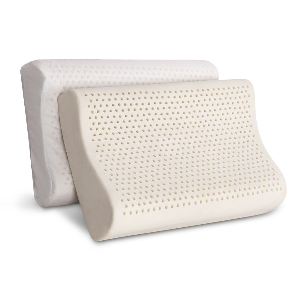 Giselle Bedding Natural Latex Pillow 2-Zone Twin Pack 8