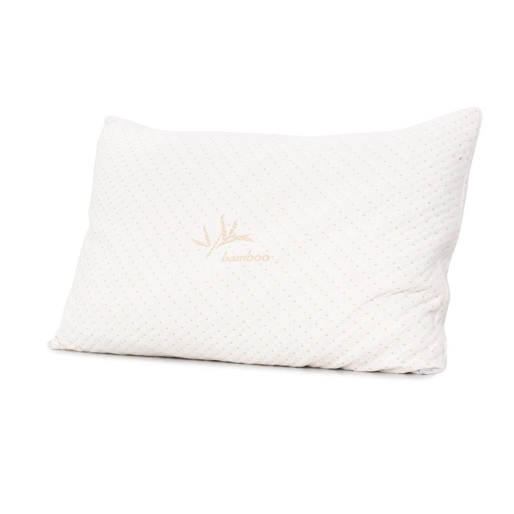 Giselle Bedding Memory Foam Pillow Bamboo Cover Twin Pack 3