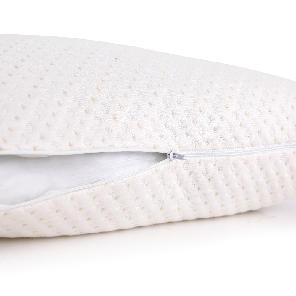 Giselle Bedding Memory Foam Pillow Bamboo Cover Twin Pack 5