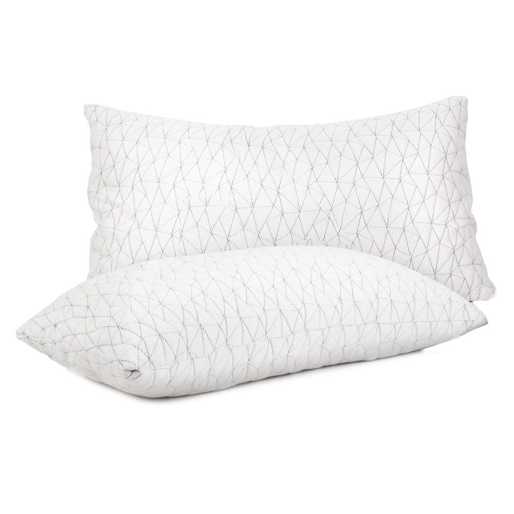Giselle Bedding Memory Foam Pillow Single Size Twin Pack 3