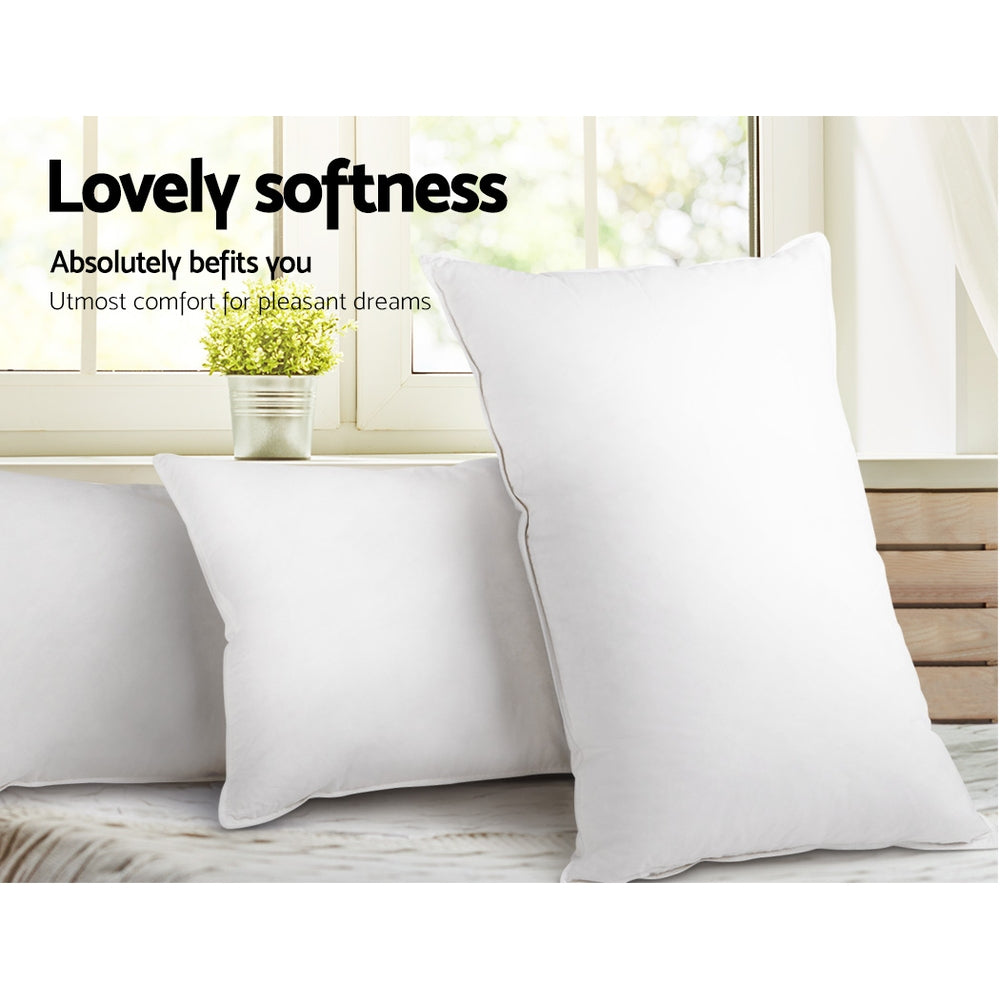 Giselle Bedding 4 Pack Bed Pillow Family Hotel 48X73CM 5