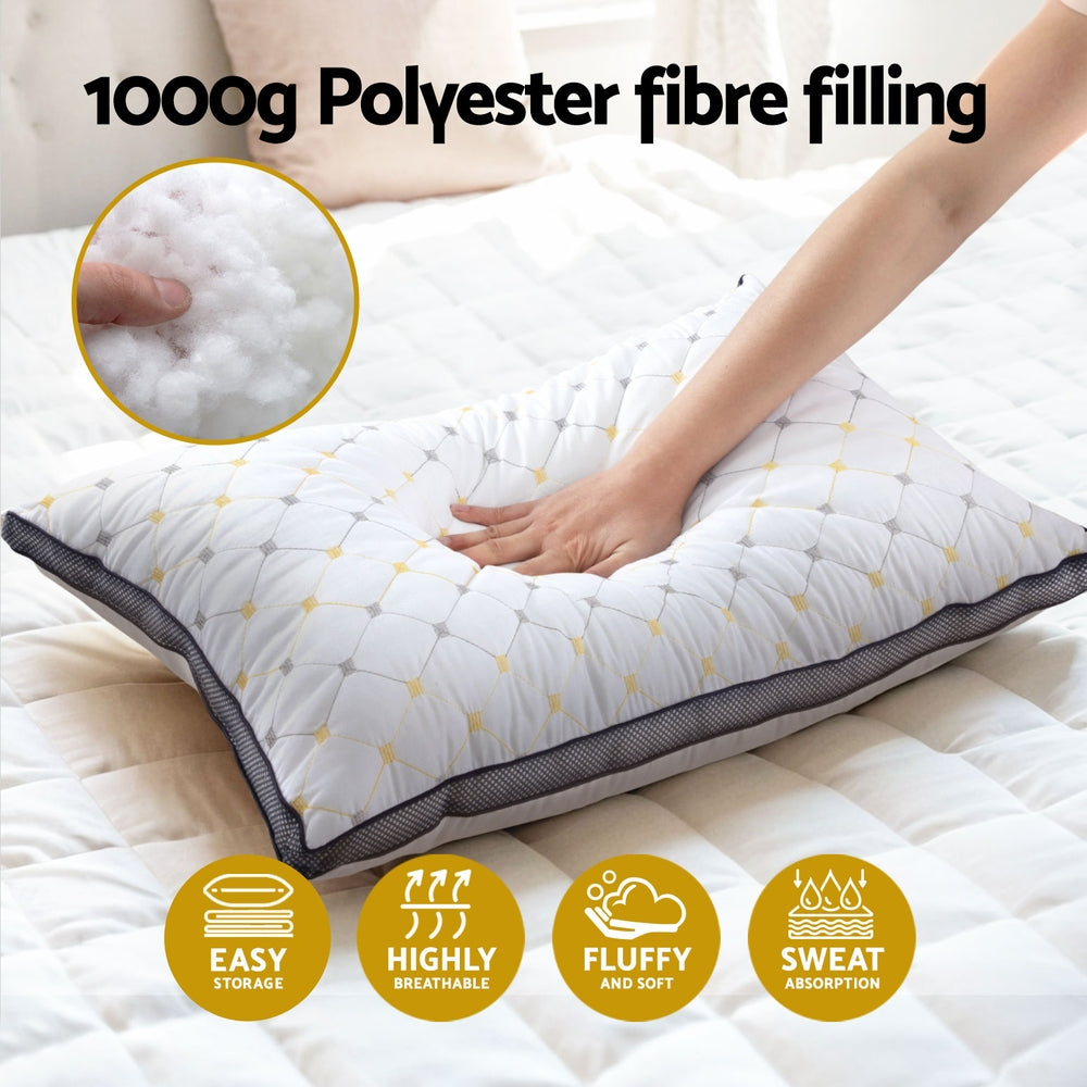 Giselle Bedding Pillows Microfibre Pillow 4