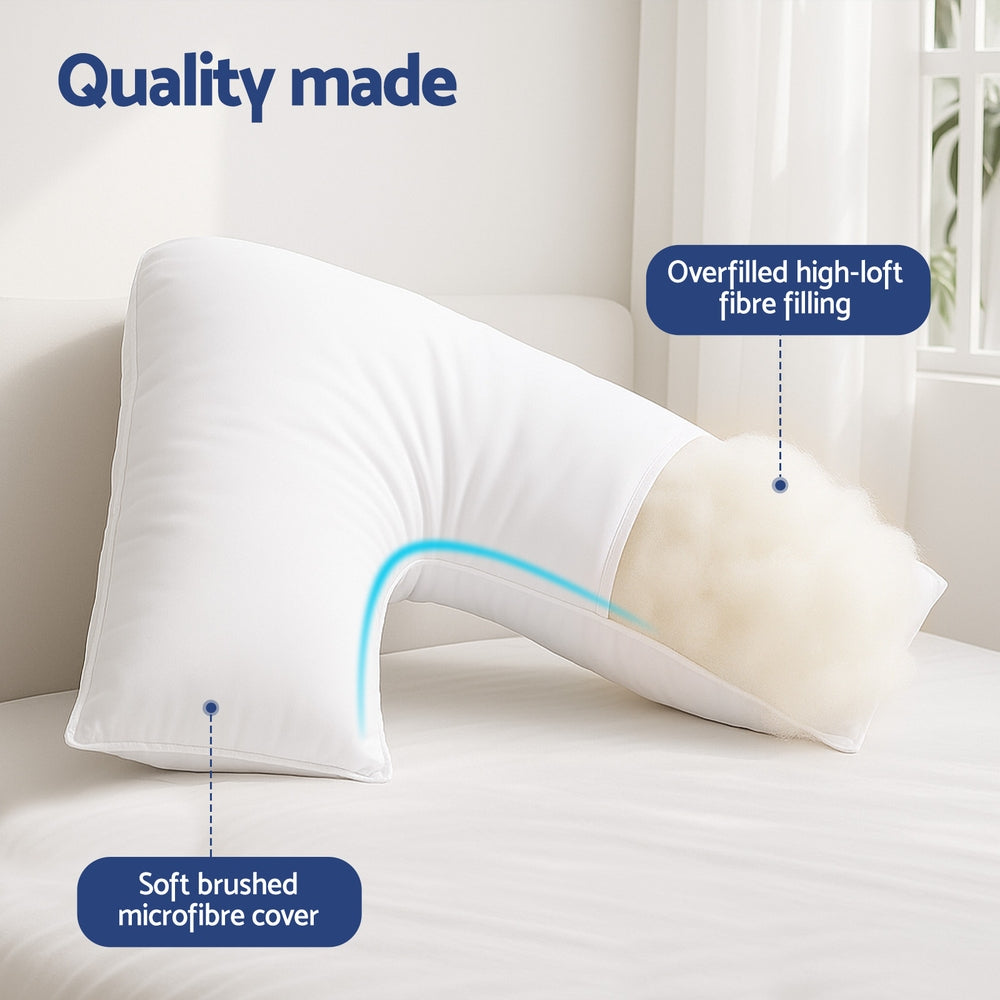 Giselle V Shape Pillow Boomerang Nursing Body Cushion 5