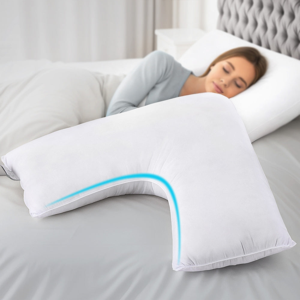 Giselle V Shape Pillow Boomerang Nursing Body Cushion 7