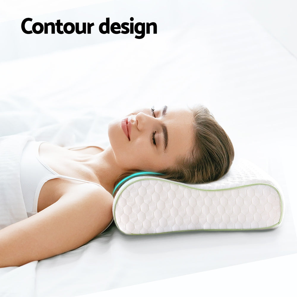 Giselle Memory Foam Pillow Contour Neck 4