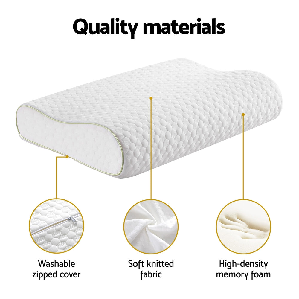 Giselle Memory Foam Pillow Contour Neck 5