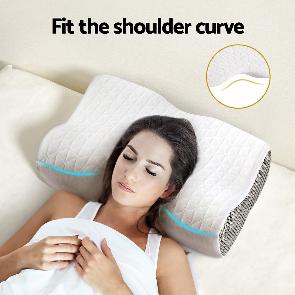 Giselle Memory Foam Pillow Contour Neck 4