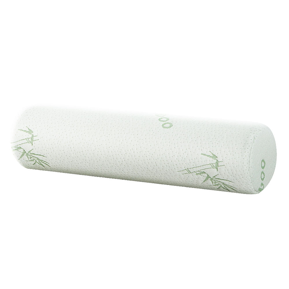 Giselle Bedding Memory Foam Neck Roll Pillow Bamboo Cover 7
