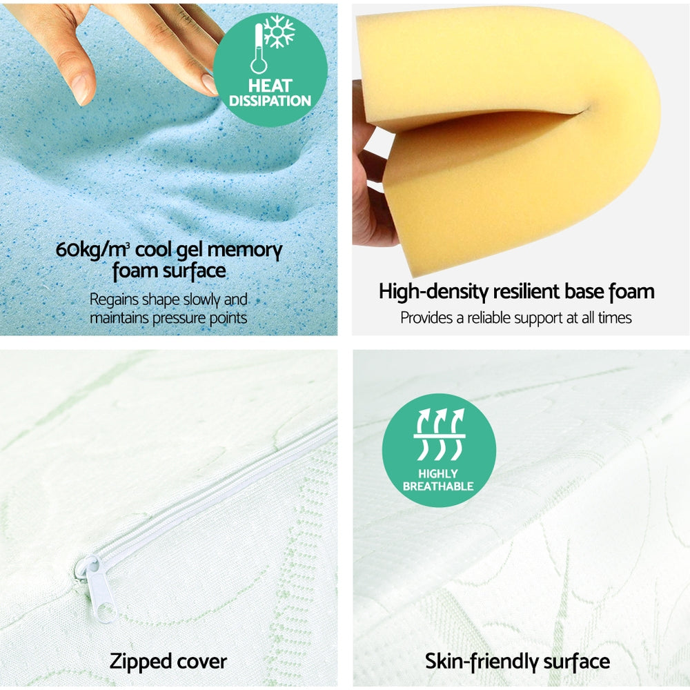 Giselle Bedding Wedge Pillow Bamboo Cover Twin Pack 5