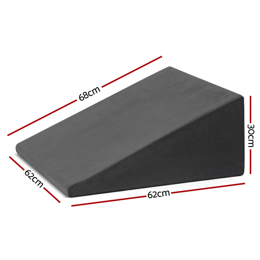 Giselle Bedding Wedge Pillow Grey 3