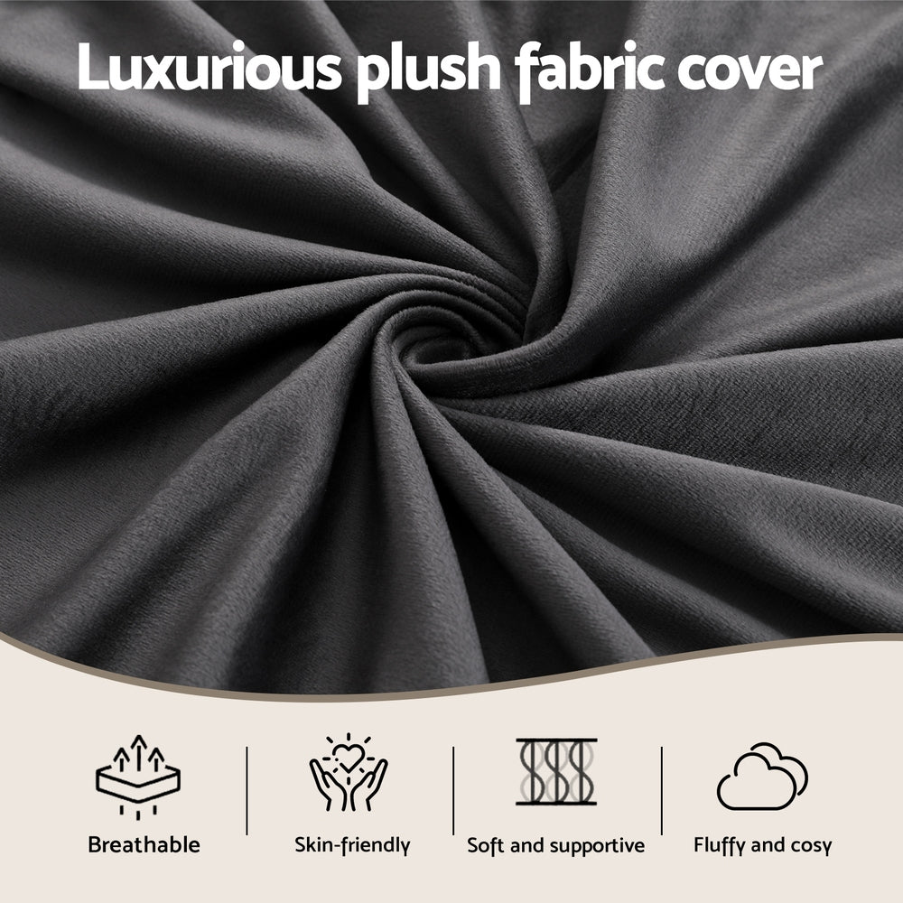 Giselle Bedding Wedge Pillow Grey 6