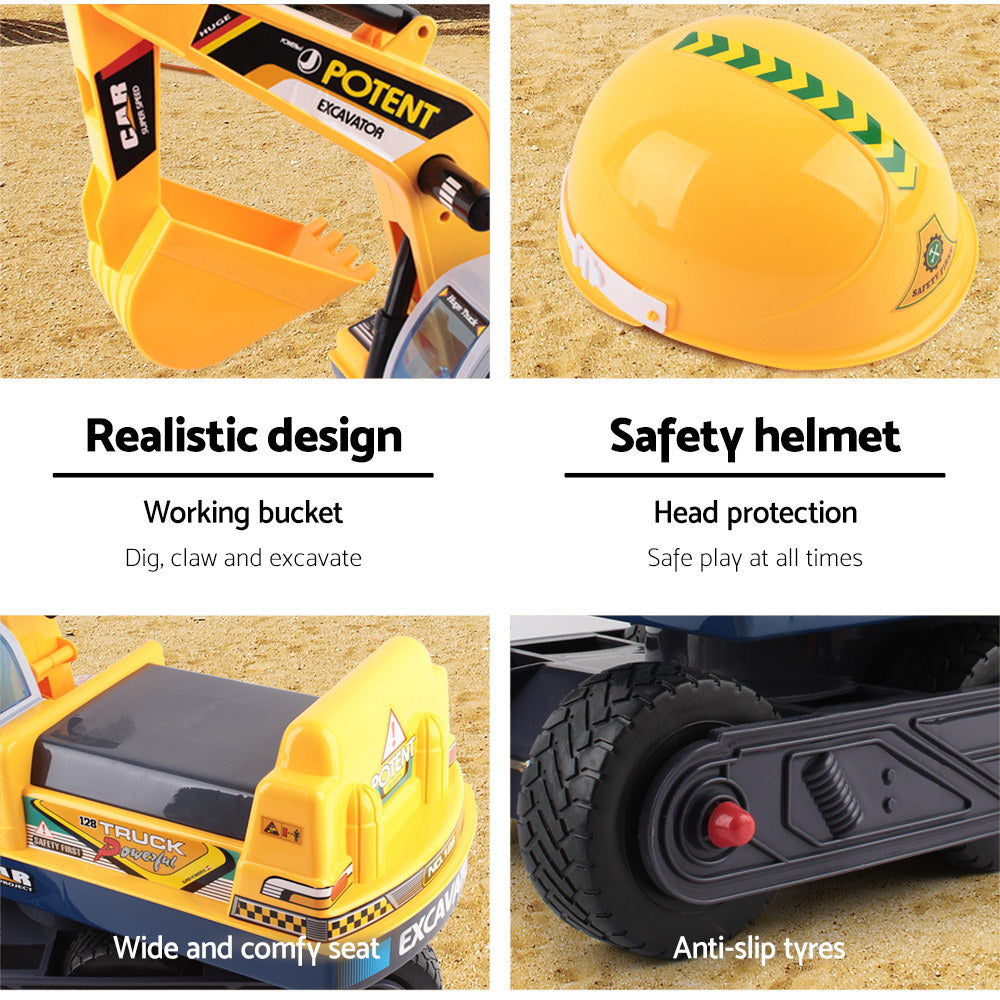 Keezi Ride On Car Toys Kids Excavator Digger Sandpit Bulldozer Car Pretend Play 5