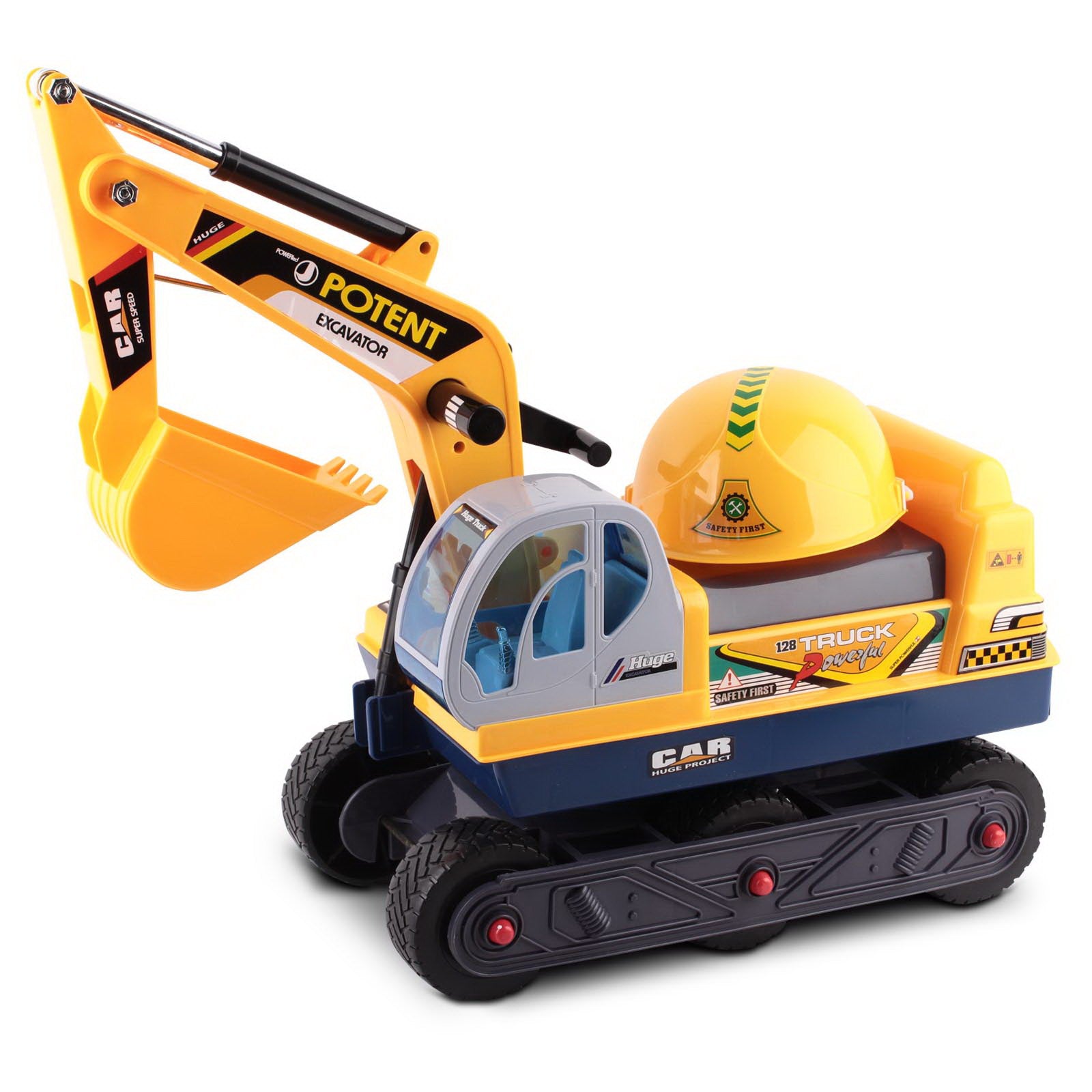 Keezi Ride On Car Toys Kids Excavator Digger Sandpit Bulldozer Car Pretend Play 7