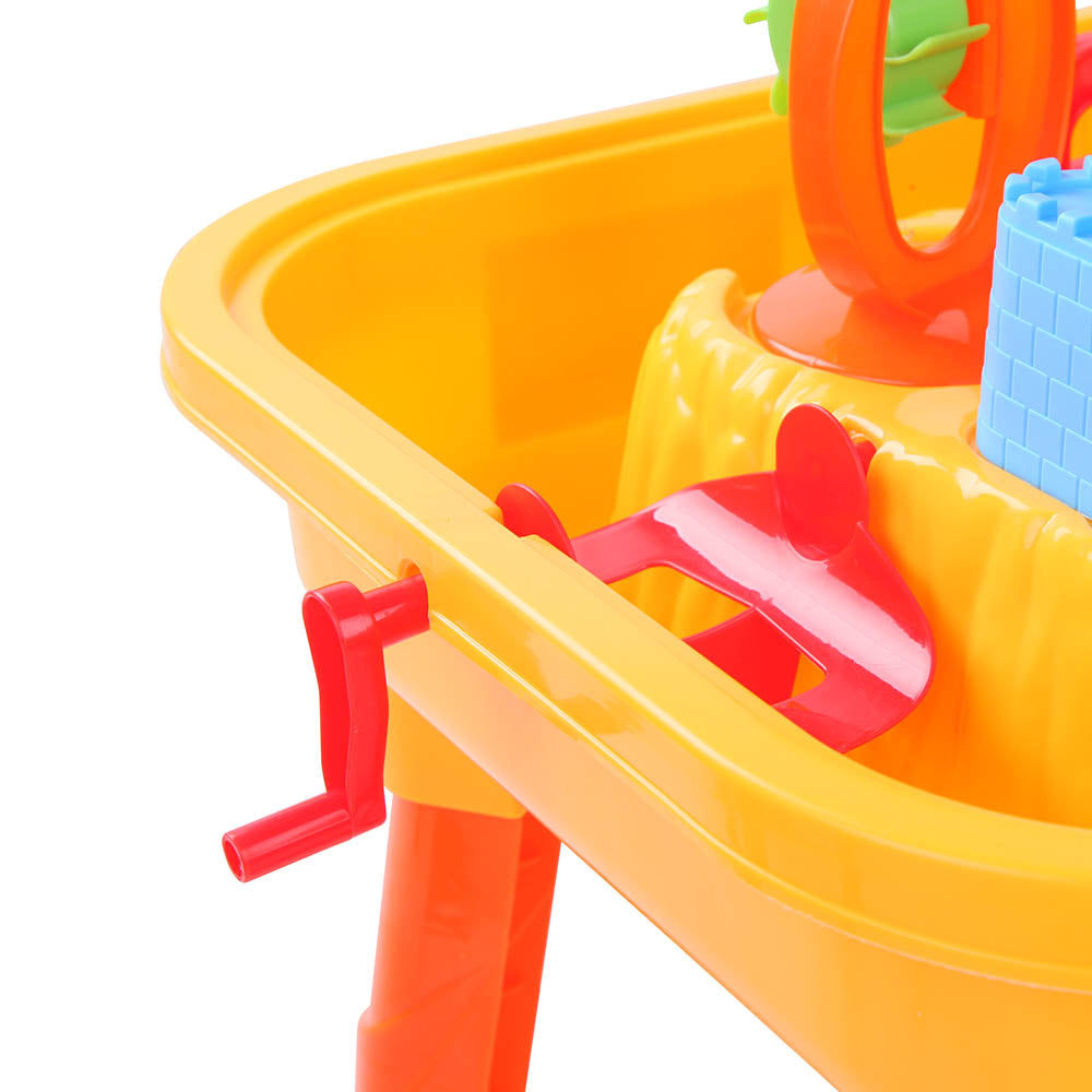 Keezi Kids Sandpit Pretend Play Set Sand Water Table Chair Outdoor Beach Toy 5