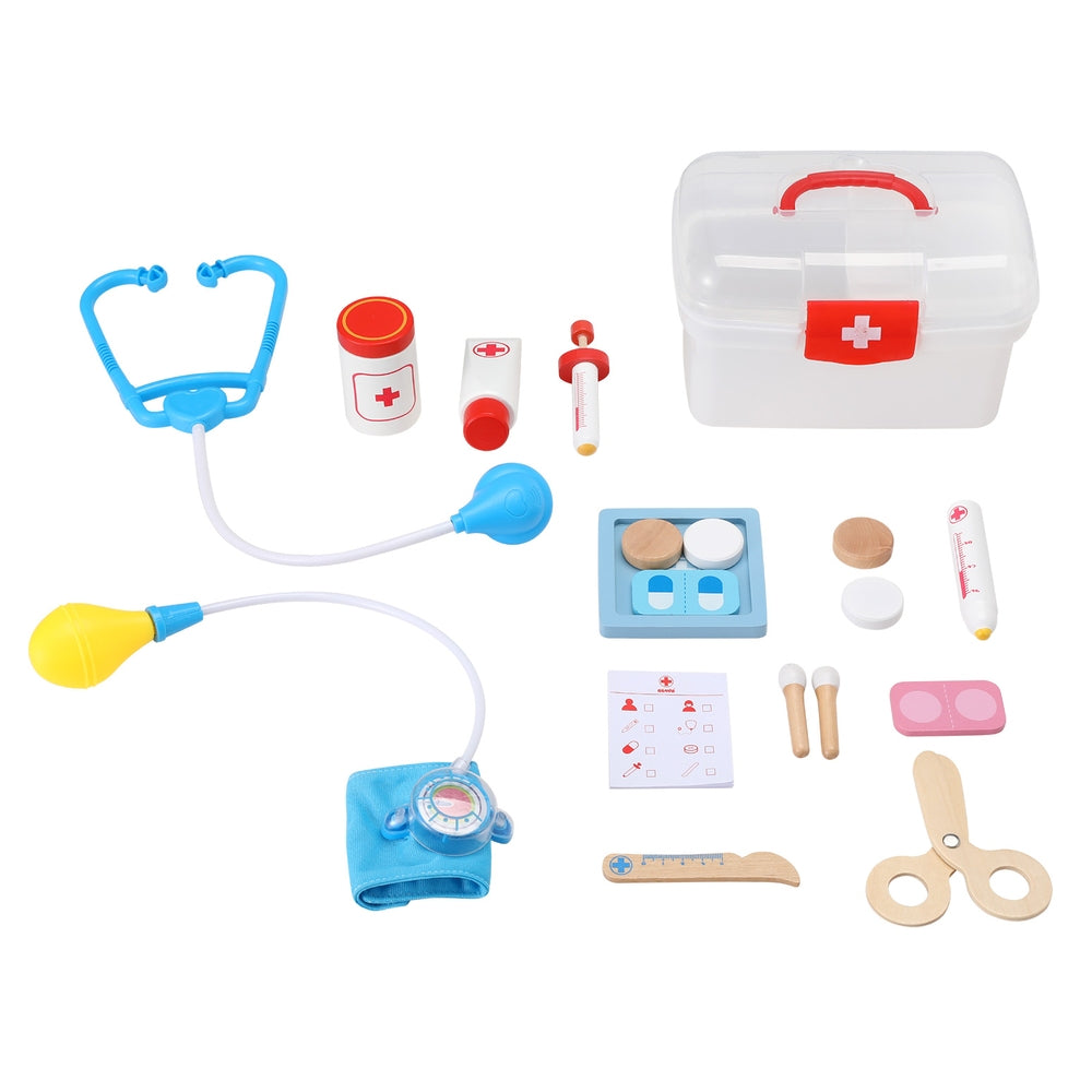 Keezi Kids Doctor Nurse Medical Case Pretend Play Set Stethoscope Medicine Toys 3