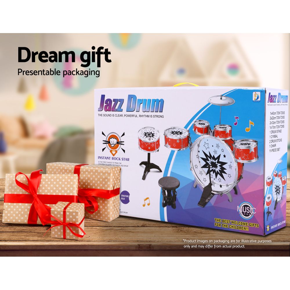 Keezi 11 Piece Kids Drum Set 6