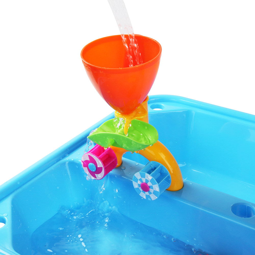 Keezi Kids Sandpit Pretend Play Sets Beach Toys Outdoor Sand Water Table Set 5