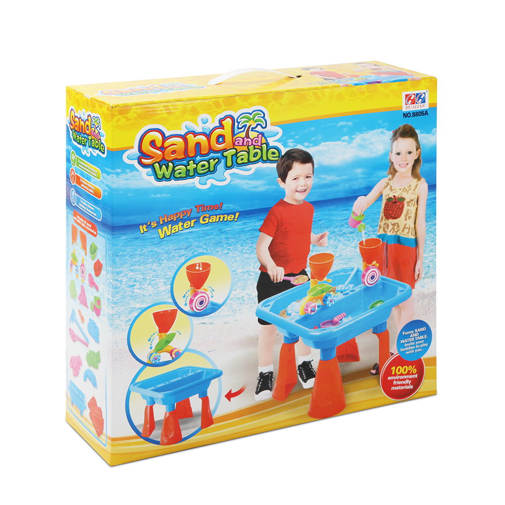 Keezi Kids Sandpit Pretend Play Sets Beach Toys Outdoor Sand Water Table Set 6
