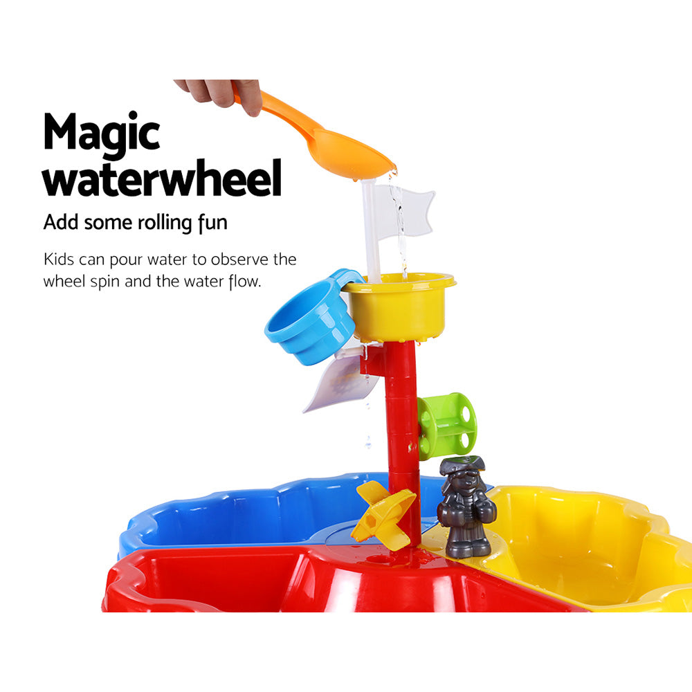 Keezi Kids Sandpit Pretend Play Set Outdoor Sand Water Table Beach Toy 5
