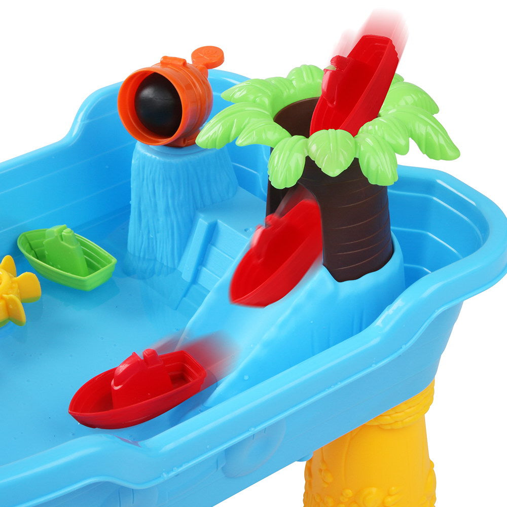Keezi Kids Sandpit Pretend Play Set Sand Water Table Outdoor Beach Toy Children 4