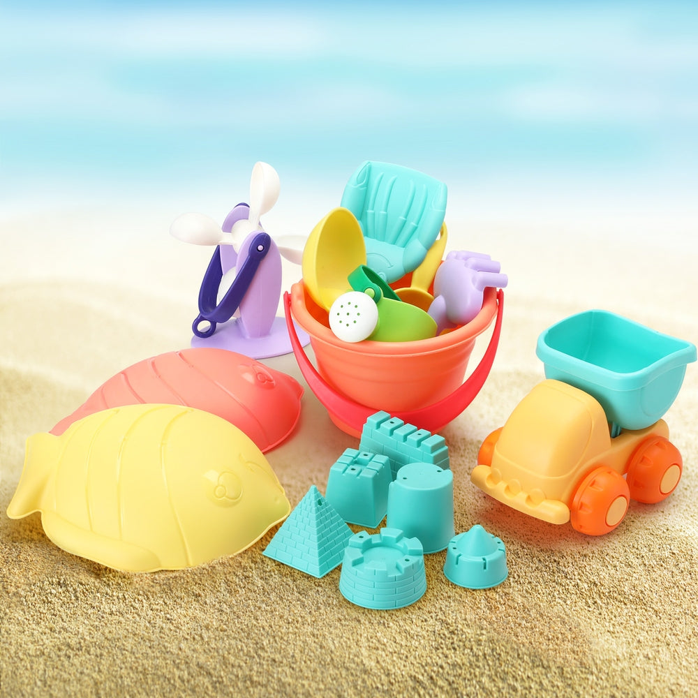 Keezi Kids Water Table Tool Kit Sand Truck Windmill Bucket Shovel Sandpit Toys 7
