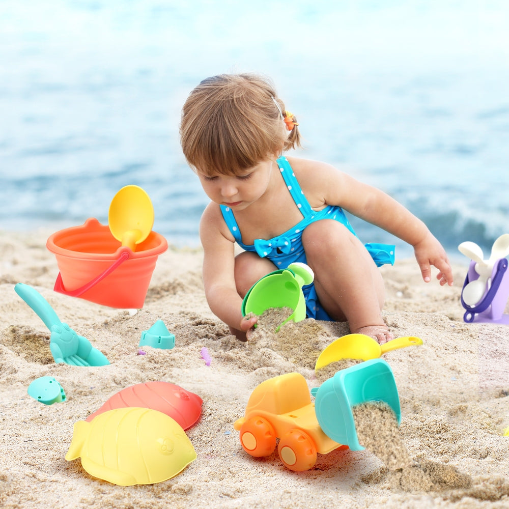 Keezi Kids Water Table Tool Kit Sand Truck Windmill Bucket Shovel Sandpit Toys 5