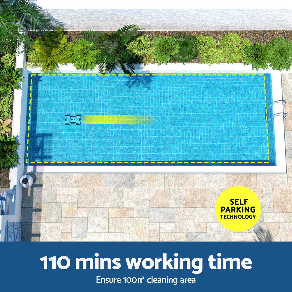 Aqua Buddy Robotic Pool Cleaner Automatic Floor Vacuum Robot Swimming Cordless 4