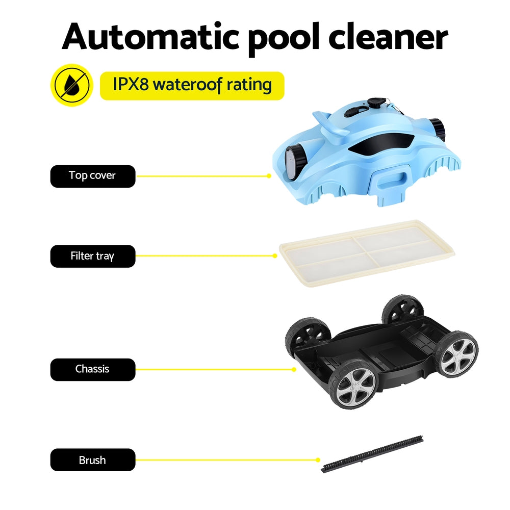 Aqua Buddy Robotic Pool Cleaner Automatic Floor Vacuum Robot Swimming Cordless 6