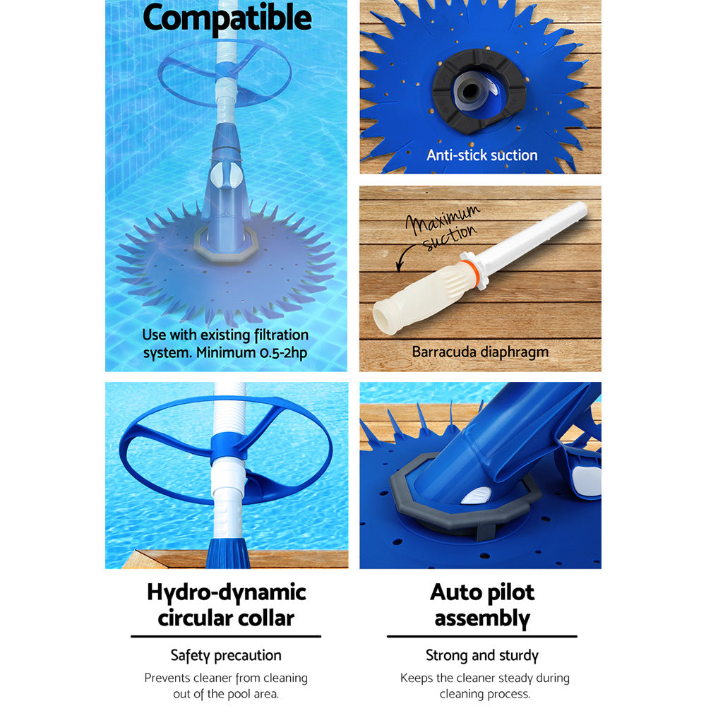 Aqua Buddy Pool Cleaner Automatic Vacuum Floor Climb Swimming Wall Pool 10M Hose 5
