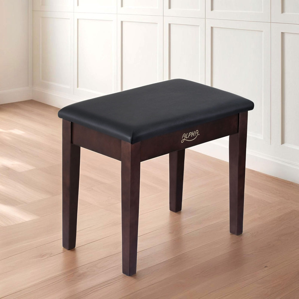 Alpha Piano Bench Stool with Storage Wooden PU Leather 7