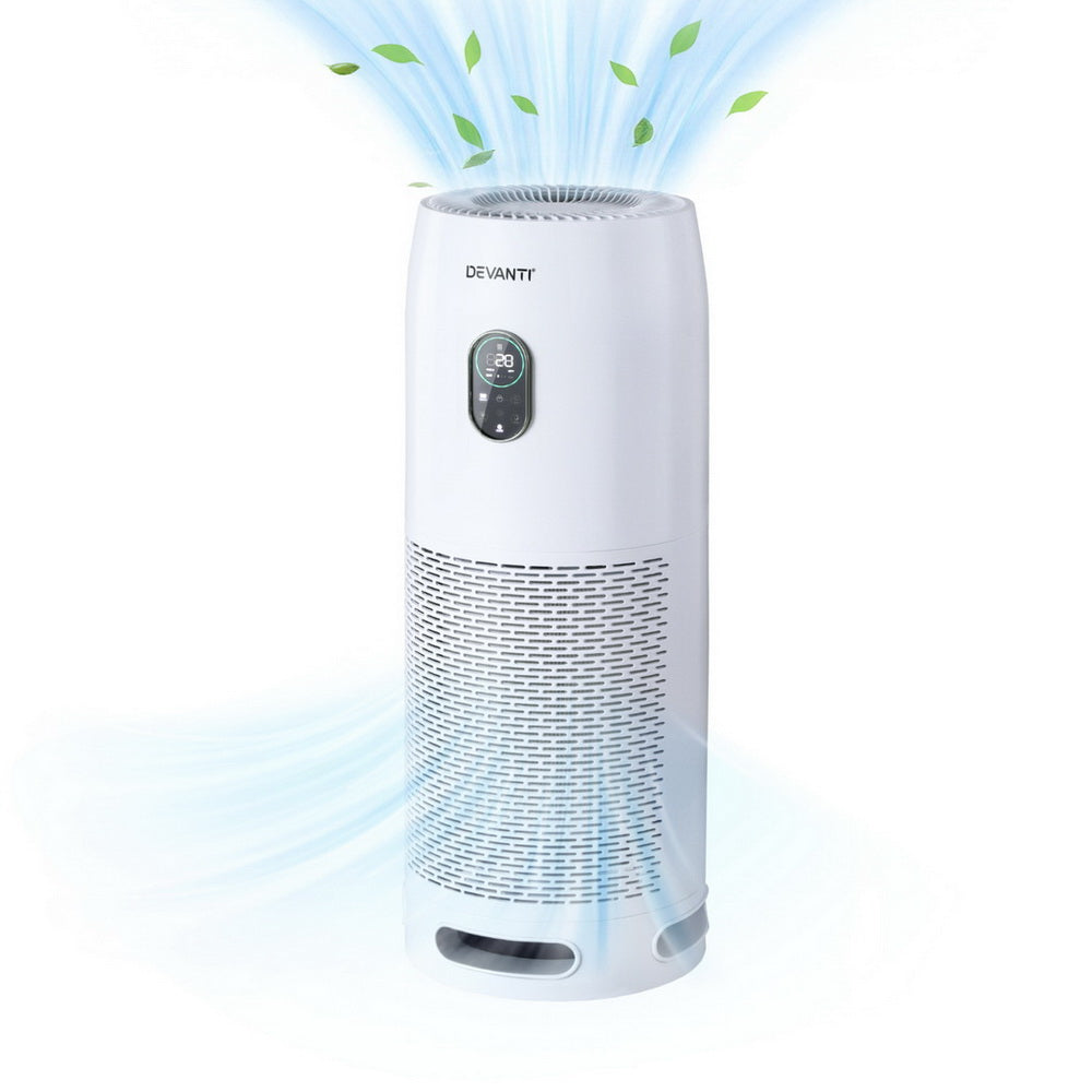 Devanti Air Purifier 4-Layer HEPA Filter White 3