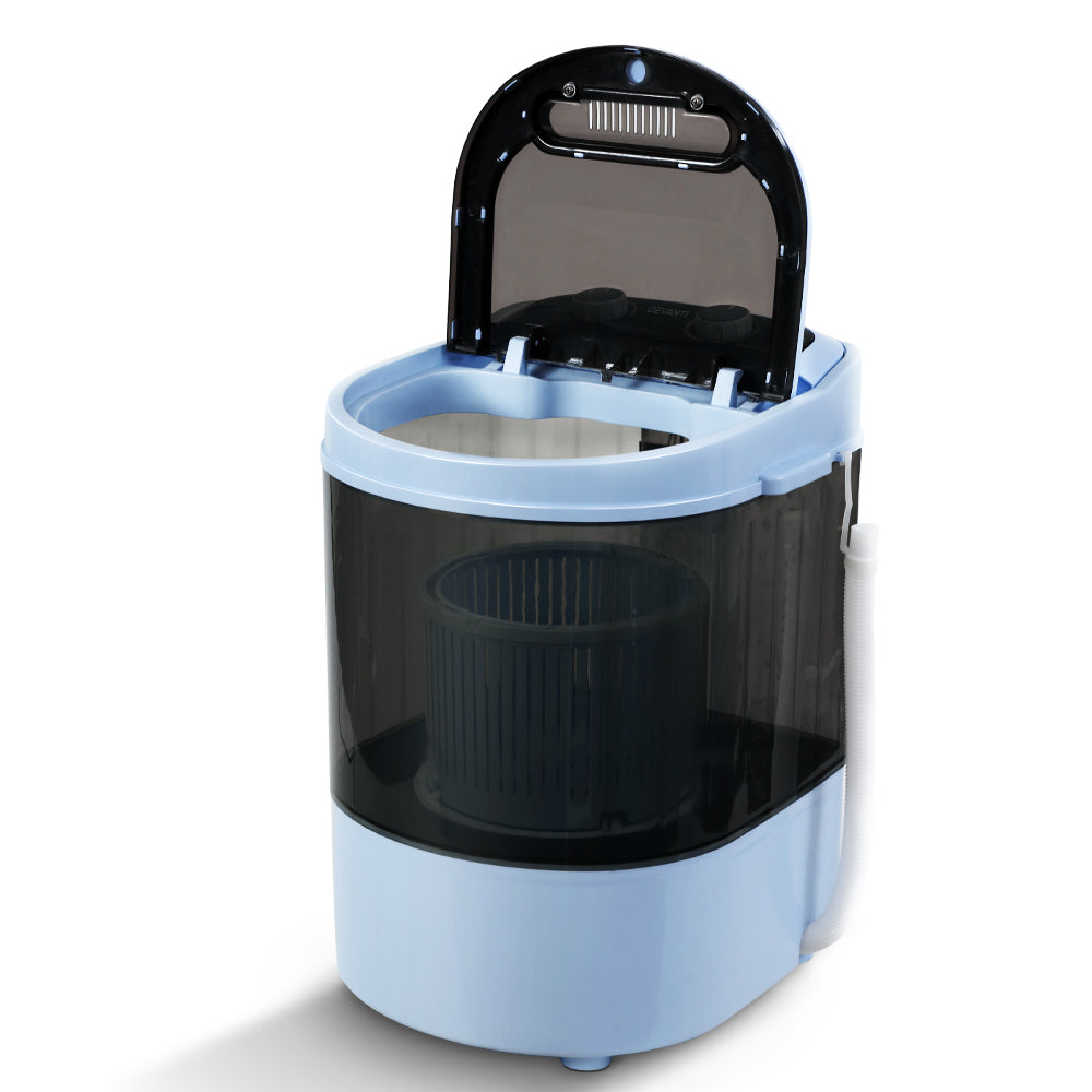 Devanti Portable Washing Machine 3KG Black 3