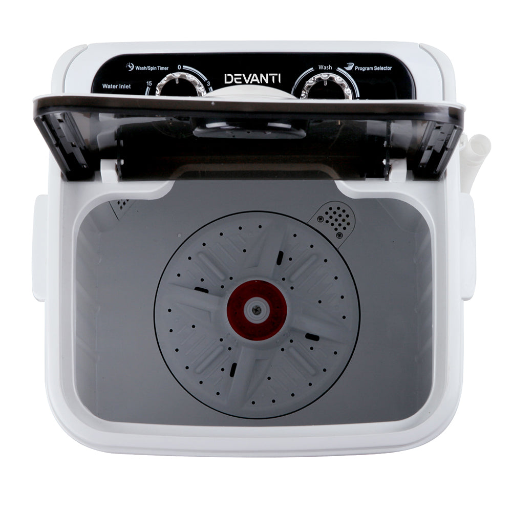 Devanti Portable Washing Machine 4.6KG Black 5