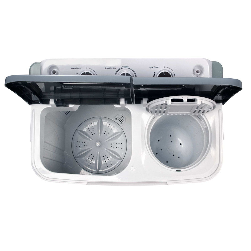 Devanti Portable Washing Machine Twin Tub 5KG White 6