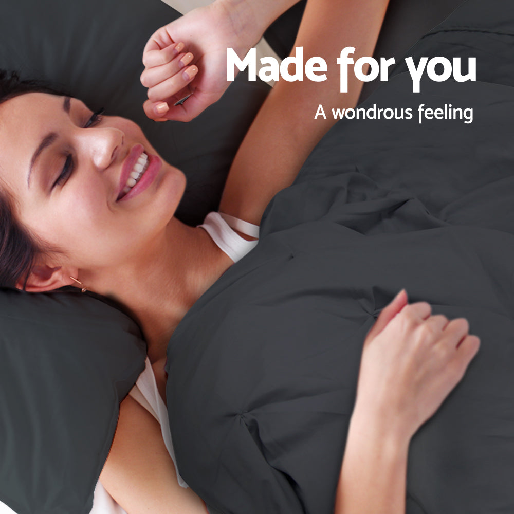 Giselle Bedding Quilt Cover Set Classic Black Queen 4