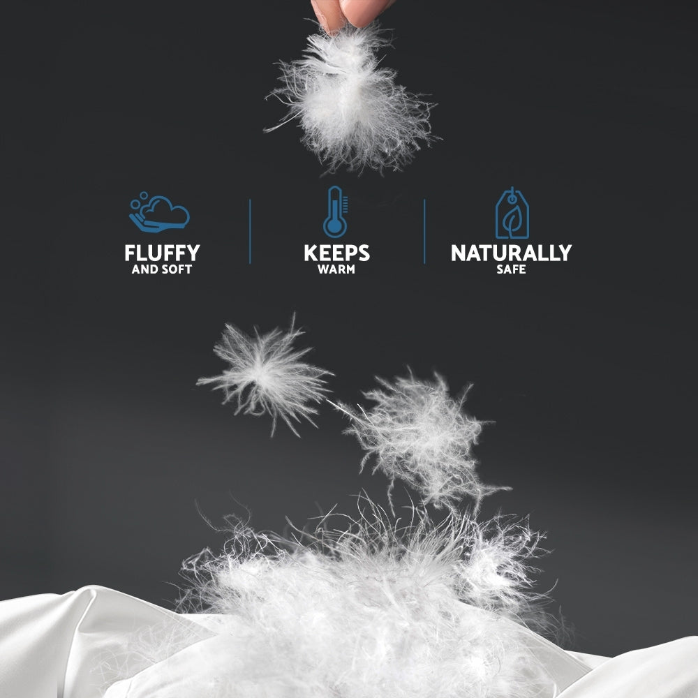 Giselle Bedding 700GSM Duck Down Feather Quilt King 5