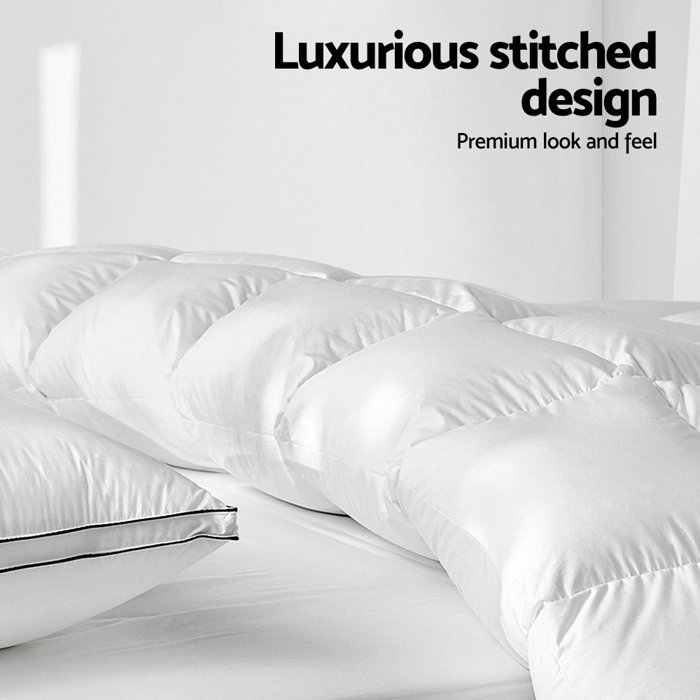 Giselle Bedding 500GSM Duck Down Feather Quilt King 4