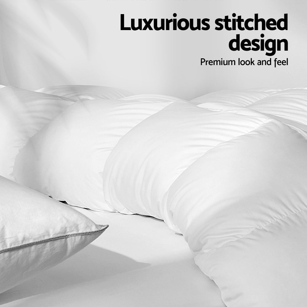 Giselle Bedding 800GSM Goose Down Feather Quilt Queen 4