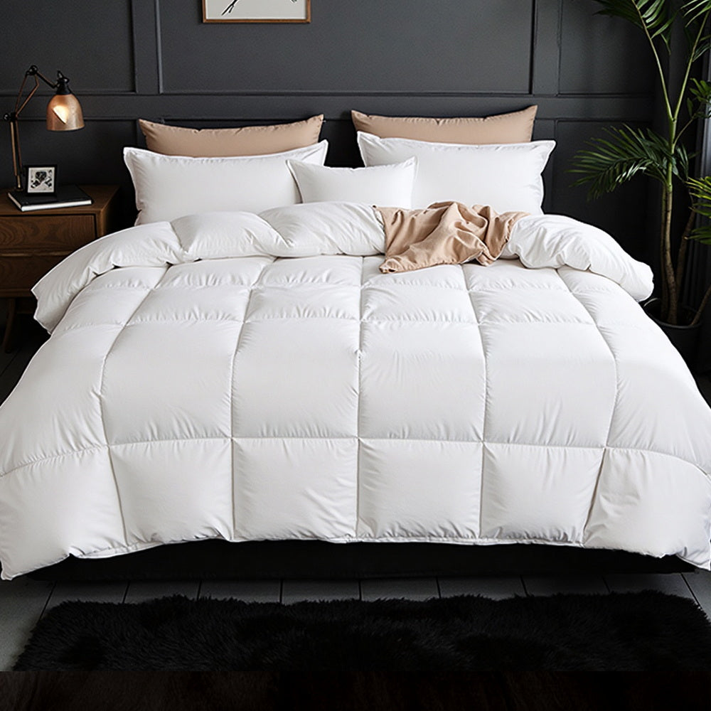 Giselle Bedding 800GSM Goose Down Feather Quilt Winter Blanket Duvet Comforter Single 5