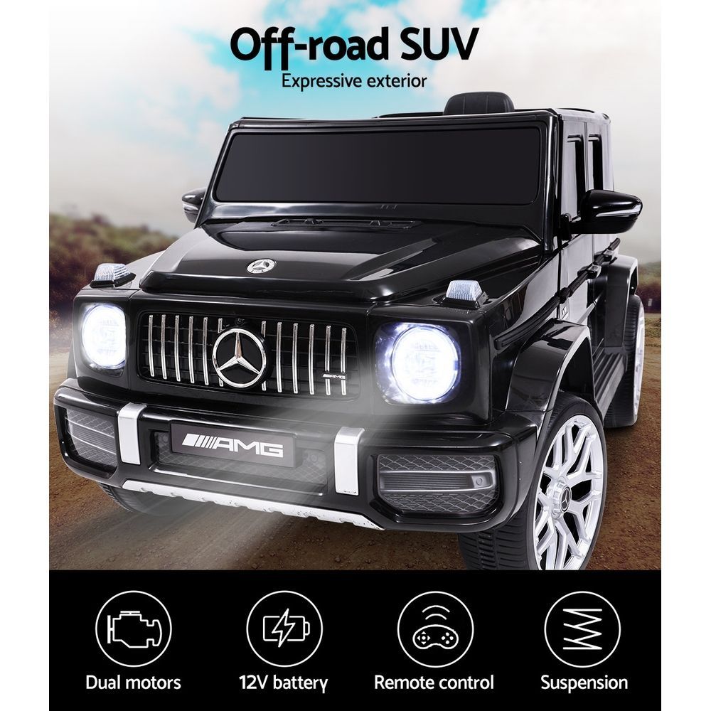Kids Electric Ride On Car Mercedes-Benz Licensed AMG G63 Toy Cars 12V Black 4