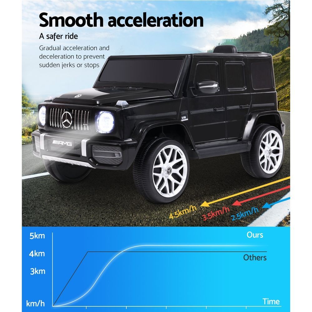 Kids Electric Ride On Car Mercedes-Benz Licensed AMG G63 Toy Cars 12V Black 5