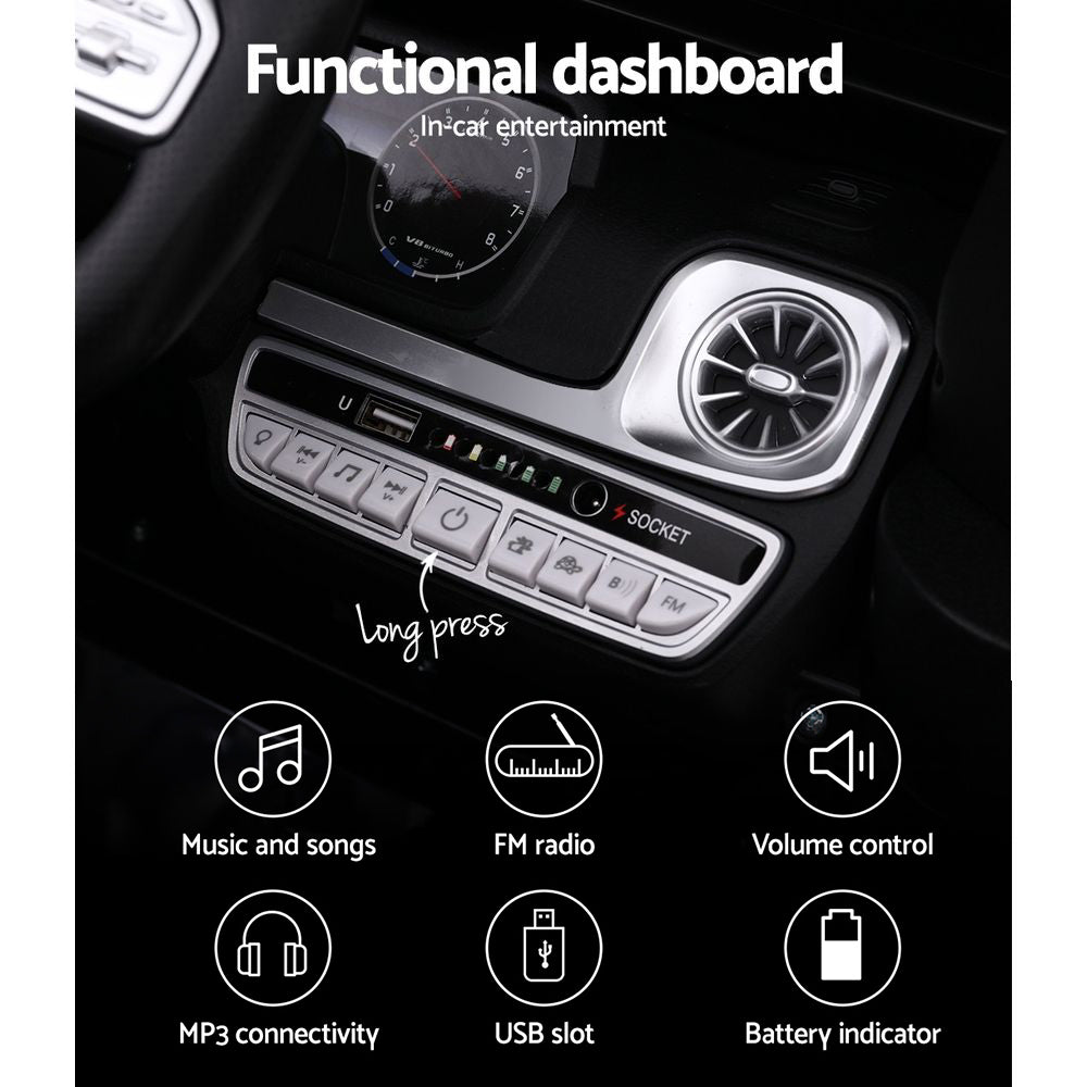 Kids Electric Ride On Car Mercedes-Benz Licensed AMG G63 Toy Cars 12V Black 6