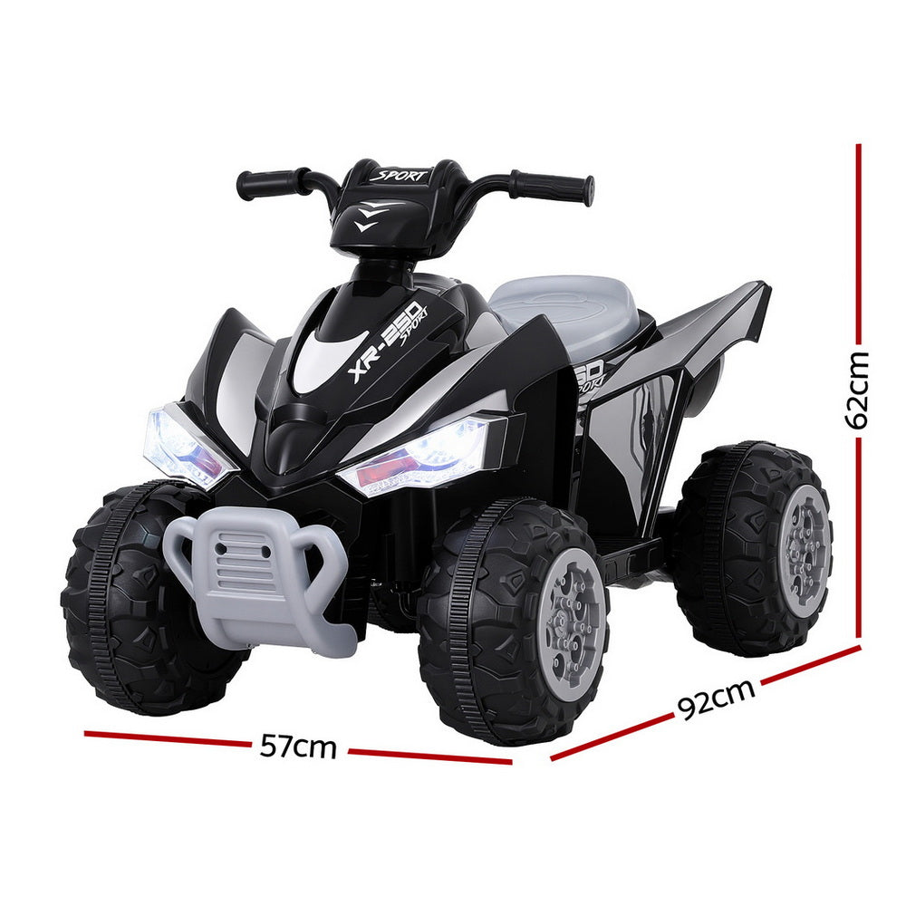 Rigo Kids Ride On Car ATV Quad Motorbike Electric Outdoor Toys 12V Black 3