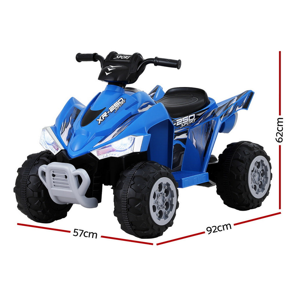 Rigo Kids Ride On Car ATV Quad Motorbike Electric Outdoor Toys 12V Blue 3