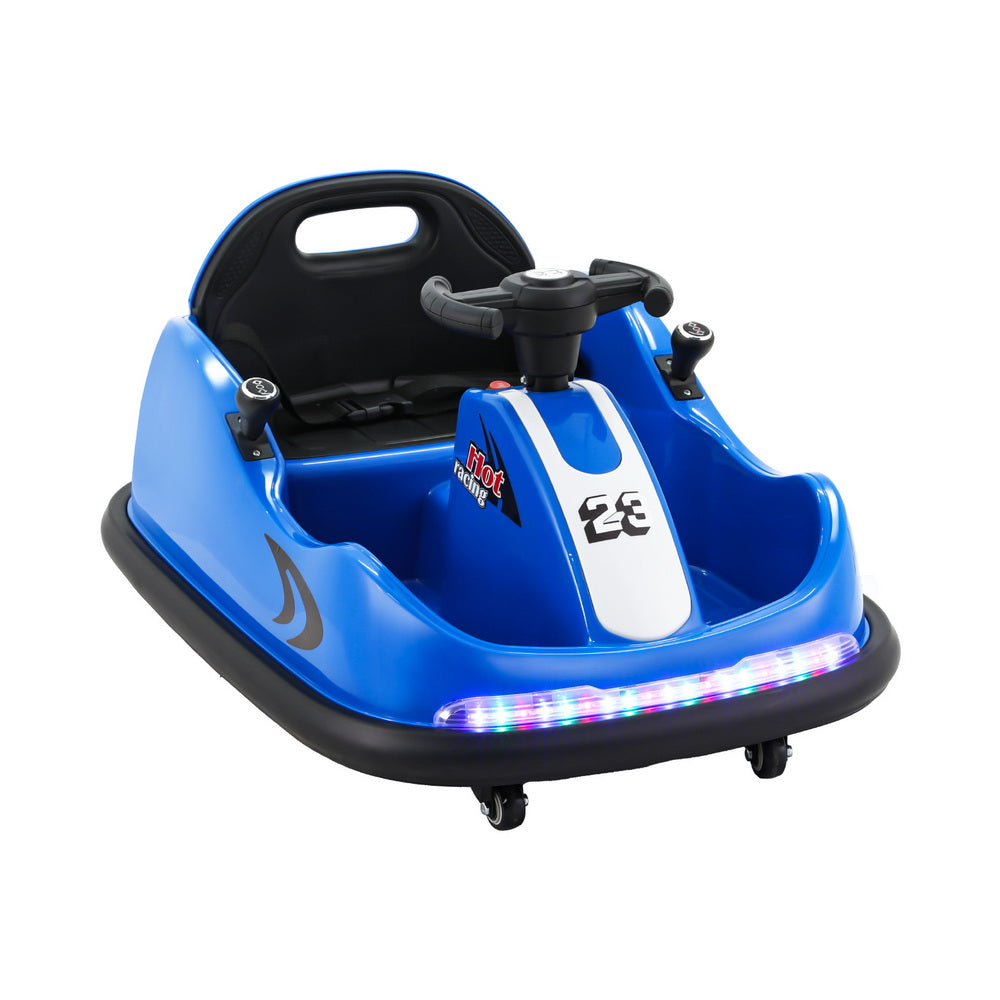 Rigo Kids Ride On Car Bumper Kart 6V Electric Toys Cars Remote Control Blue 6