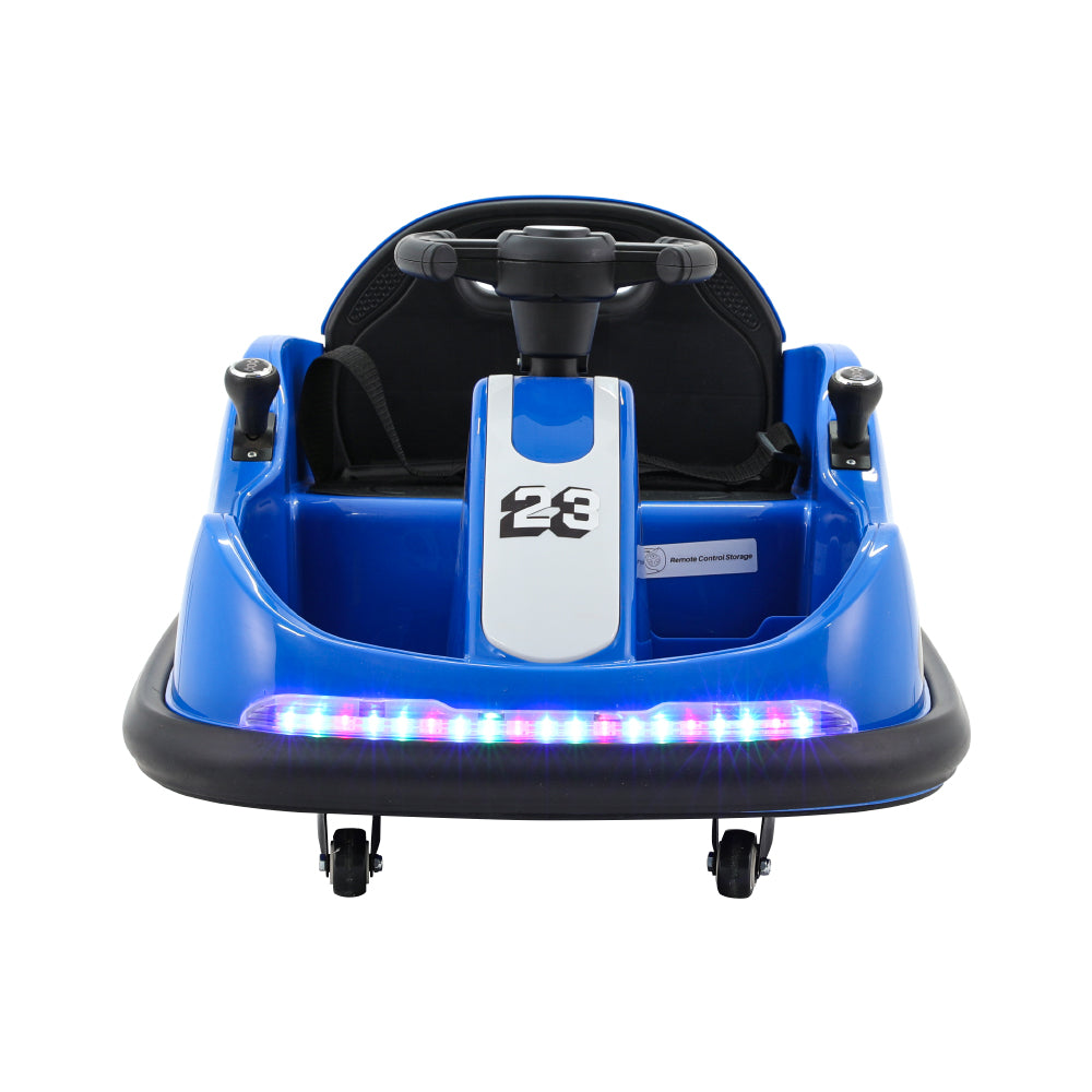 Rigo Kids Ride On Car Bumper Kart 6V Electric Toys Cars Remote Control Blue 5