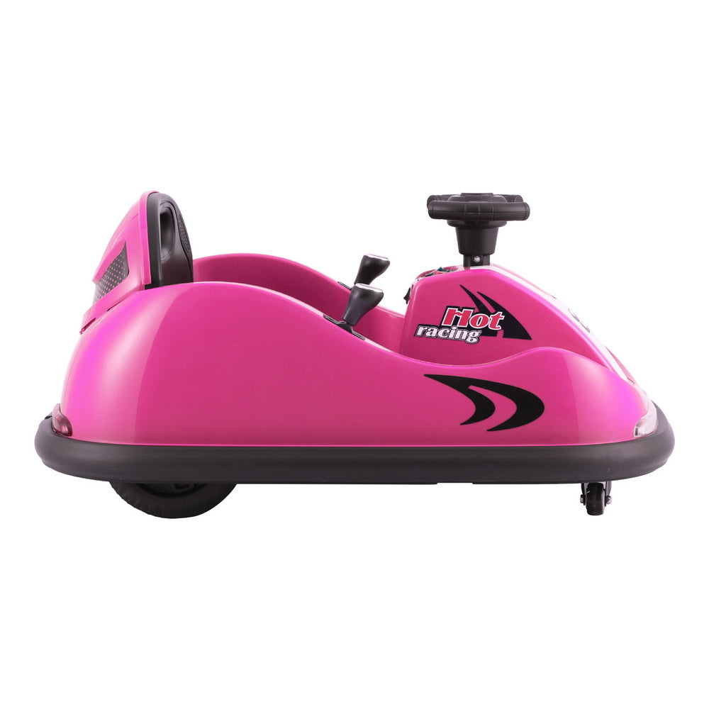 Rigo Kids Ride On Car Bumper Kart 6V Electric Toys Cars Remote Control Pink 3